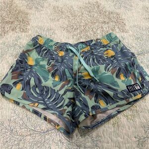 Salt Life Tropical Print Board Shorts - Green and Blue
